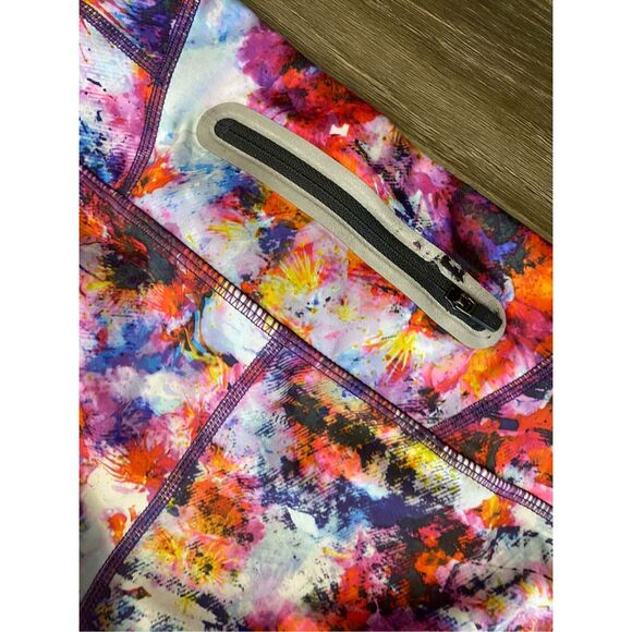 Athleta HYPERSONIC SONAR TIGHT in Ember Orange Multi Leggings, Sz Small, MP $84 - Picture 8 of 10